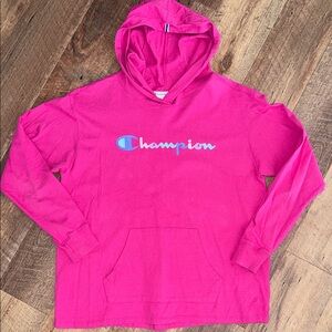 Champion Pink Athletic Lightweight Hoodie